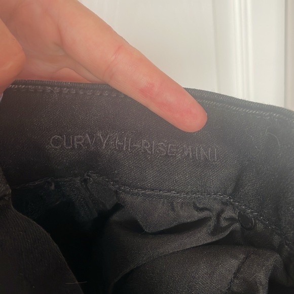 Bundle of Two American Eagle Curvy High-Rise Mini Denim Skirts, Size 0 Regular - Picture 6 of 9